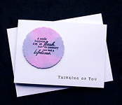 Remembering Smiles - Handcrafted Thinking of You Card - dr17-0014